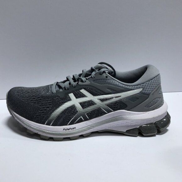ASICS Womens GT 1000 10 Running Shoes Gray/White Size 8 M - Picture 1 of 5